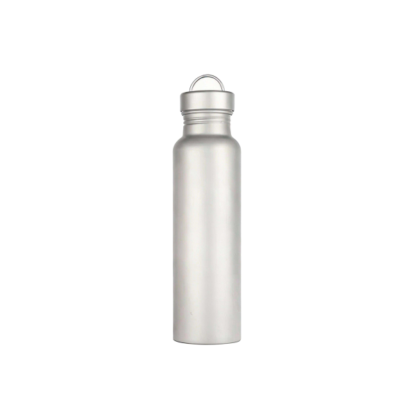 Round Titanium Water Bottle - 500ml/17.6 fl oz