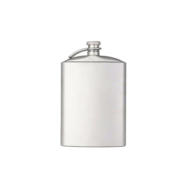 Titanium Hip Flask and Funnel 248ml/8.73 fl oz